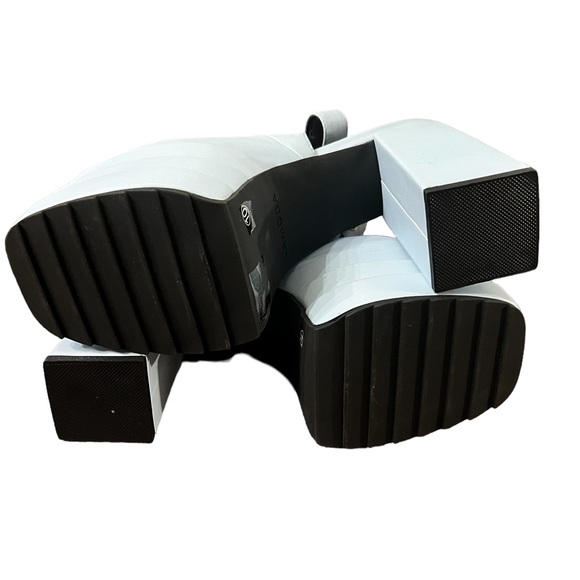 Lamoda Video Games Extreme Platform Heeled Shoes. Light Blue. Size 10. - Picture 6 of 9